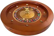 Roulette 18-Inch 45cm Large Roulette Wheel Wooden Russian Roulette Turntable Game Casino Games with Steel Balls Great for Home Game Night Turntable