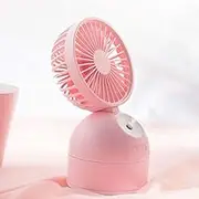 Repelltopse YHM Qiwan Multi-Function Portable Mini Spray Moisturizing Humidification USB Desktop Fan with 3 Speed Control (Pink) (Color : Blue)