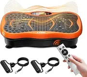 Vibration Plate Exercise Machine, Whole Body Vibration Training Platform Machine for Lymphatic Drainage, Waver Vibrating Plate Machine for Shaping Loss