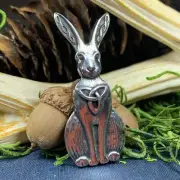 NEW Pewter Celtic Rabbit Pin Trinity Knot Scottish Irish Hare Ladies Brooch