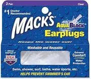 Mack's AquaBlock Earplugs 2 pair,Pack of 3