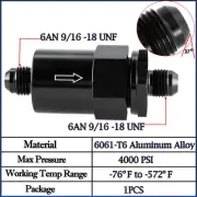Inline 30 Micron Oil Fuel Filter Bracket 6AN Fitting Adapter Universal 6AN V