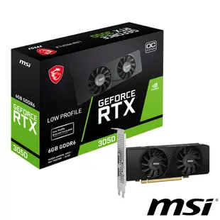 MSI 微星 GeForce RTX 3050 LP 6G OC 顯示卡