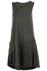 Patchwork Nautical Stripe Dress--VIG-VC198