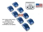 ANDIS 8pc UNIVERSAL SNAP ON COMB&CeramicEdge 30 BLADE*FitMany Oster,Wahl Clipper