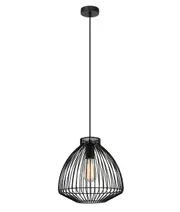 Manuel Black Wire Cage Pendant Light