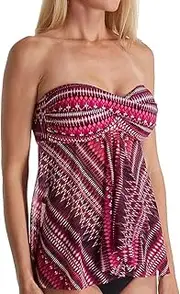 [Profile by Gottex] Indian Sunset Multiway Flyaway Tankini Swim Top (7711B19)