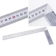 Heavy Duty 30cm Stainless Steel Right Angle Square Ruler for Professionals