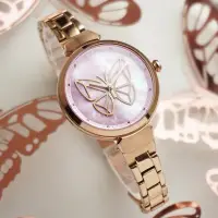 在飛比找momo購物網優惠-【Relax Time】年度錶款 蛻變系列 蝴蝶手錶-浪漫紫