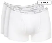 Calvin Klein Men's Cotton Trunks 3-Pack - White