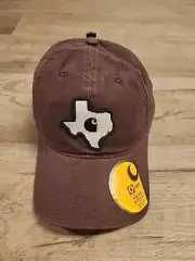 Carhartt Hat Men's Maroon Canvas Texas Patch Wicking OSFM Adjustable Dad Cap NWT