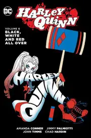 Harley Quinn Black White and Red All Over