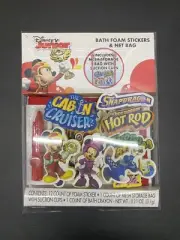 Disney Junior MIckey Mouse & Friends Bath Tub Foam Stickers & Net Bag