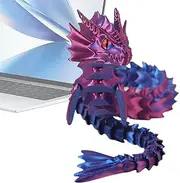 Articulated Dragon Fidget Toys - Printed Dragon Flexible Joints Fidget Toys,Printed Dragon Flexible Dragon Ornament for Boys, Girls, Family, Friends