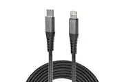 Philex Braided 1.2m USB-C to 8 Pin Charging Cable for iPad iPhone XS 11 Assorted