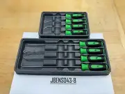 Snap-on Tools USA NEW GREEN 8pc Mini Soft Grip Short & Long Pick Sets