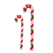 Inflatable Santa Walking Handheld Foil Candy Cane Balloons Xmas Tree