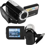 Video Camera Camcorder, Full HD 1080P Camcorder with 16X Digital Zoom 2.0 Inch Display Screen, Support Microphone, Loop Recording, Time Watermark