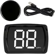 HUD Head up Display Speedometer Automotive Accessories, MPH, GPS Digital Speed Meter Unil for SUV Bus Vehicle, White