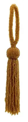 Beaded Key Tassel with Seed Bead Design, Color# E21 [Sold Individually]