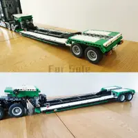 在飛比找蝦皮購物優惠-工程車積木 MOC-40369 矮板半掛運輸拖車 適配多種車