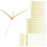 Aluminum Clock Hands Kit, 10 Set Replacement Clock Hands for Wall Clock Gold