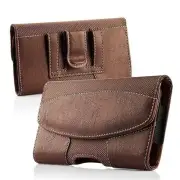 For Jitterbug Smart4, Smart3- Brown Leather Horizontal Belt Loop Case