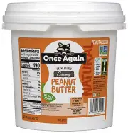 Natural Creamy Peanut Butter 5lb Pantry Pal same as 5 jars- Salt Free Unsweet...