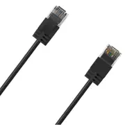Cruxtec Cat6A Ultra Slim Ethernet Cable - 5m - Black [RF6A-050-BK]