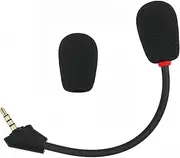 Replacement Mic Compatible with HyperX Cloud Alpha Wireless Gaming Headset – Detachable Noise-Canceling Boom Microphone with LED Mute Indicator Light