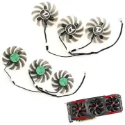 Set of 3 Fan Cooler Fan For DATALAND RX480 8GB Red Devil GA81B2U Graphics Card