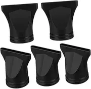 5pcs Universal Hair Dryer Diffuser Nozzles Black Plastic Hair Styling Tools for Dryer Models