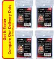 400 Ultra Pro Penny Card Soft Sleeves Clear Protector MTG Pokemon 4 Packs of 100