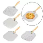 Pizza shovel, homemade pizza bread, stainless steel pizza peel for