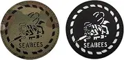 [YOYUMI] Seabees Tactical Morale Patch Funny bee Badge Embroidered Cloth Patch for Backpack Vest Uniform - Camouflage Infrared Reflective