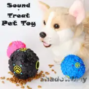 Pet Cat Dog Toy Treat Ball Interactive Chew IQ Food Dispenser Sound Play Ball