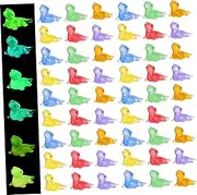 INOOMP 60pcs Micro Landscape Decoration Mini Animals Geckos Miniature Lizard Statue Miniature Figurines Animals Mini Animal Figures Fake Luminous Reptile Mini Figurines Tiny Lizards Resin