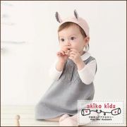 【akiko kids】可愛兔耳朵造型棉麻布料0.5-2歲寶寶髮帶