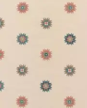 Lodge Southwestern Native Stars Teal Rose Adobe Aztec Vtg Double Roll Wallpaper