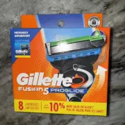 Gillette Fusion 5 Proglide Blade Refills - 8 Cartridges Total