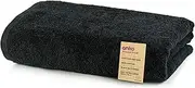[Anko] Extra Larger 100% Cotton Malmo 550 GSM Bath Towel | Super-Soft, Ultra-Absorbent & Quick-Dry Towel/Napkin | Travel, Gym, Spa, Salon Towel | 150cm x 75cm, Black