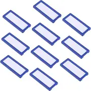 HONMEET Magnetic Adhesive Card Holders for Office School Library Whiteboard Shelf Bins Pcs Index Card Sleeves Blue
