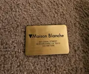Vtg Maison Blanche Department Store Address Identification Book Card