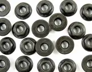 M5-.80mm Metric Flange Nuts 8mm Hex 12mm Flange (Qty-25) #1918AC (for: Chrysler)