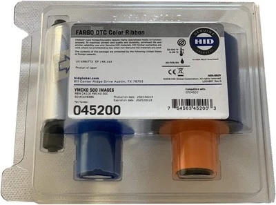 45200 Fargo 45200 YMCKO Full Color Ribbon for DTC4500 Series ID