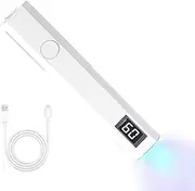 Handheld UV Light for Gel Nails | Small LED Rechargeable Light - 2 Timers Handheld Glue Dryer, Professional Cordless Lamp for Women