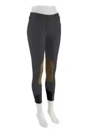 Gulf Natural Rise Front Zip Breeches - Greys