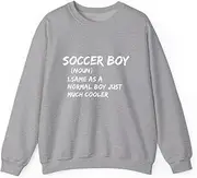[X.Style] Soccer Boy Definition Sports ds042 Sweater Grey M