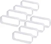 8 Pcs Pencil case Clear, Clear PVC Zipper Pen Pencil Case, Zipper Pencil Bag,Big Capacity PVC Pencil Bag Makeup Pouch Travel Toiletry Bag,Makeup Pouch,White