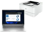 HP ProBook 460 16 inch G11 Business Laptop, Silver + HP LaserJet Pro 3001dw Printer